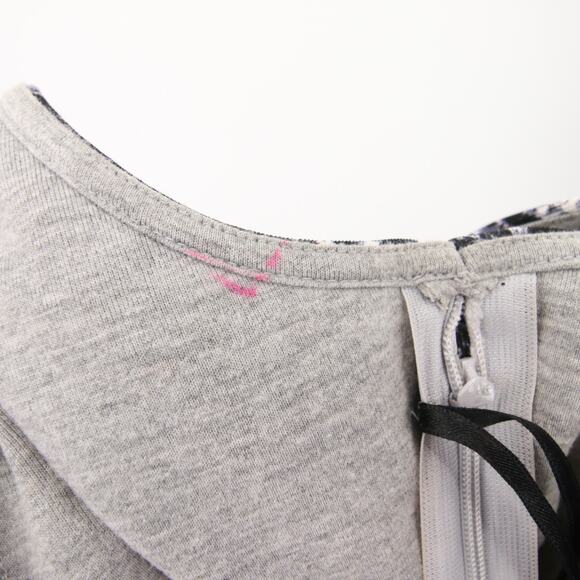 Stylestalker Dress Gray Snakeskin Print Sleeveless Mini Fit Flare Scoop Neck 2 - Picture 9 of 10